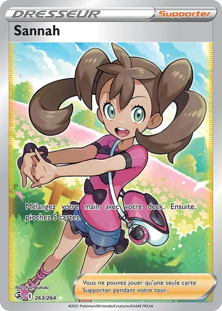 Sannah, carte Pokémon FST 263 — extension Poing de Fusion