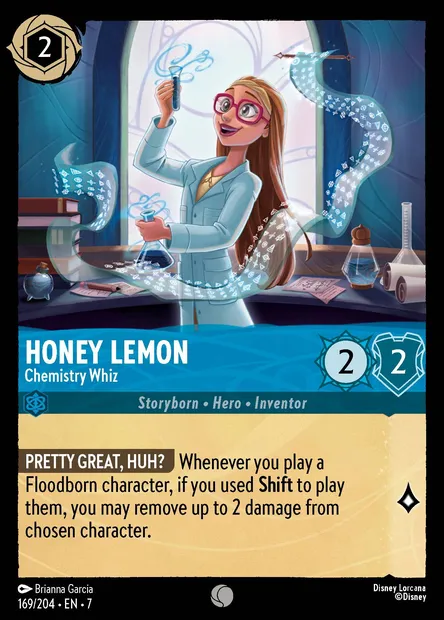 Honey Lemon - Chemistry Whiz, Disney Lorcana card CH7-169 — Archazia's Island set