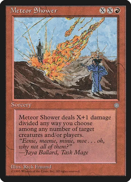 Meteor Shower, Magic card ICE 202 — Ice Age set