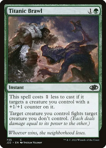 Titanic Brawl, Magic card J22 735 — Jumpstart 2022 set