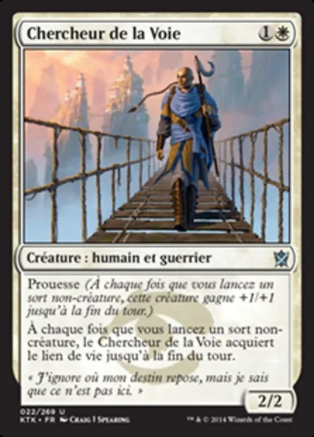 Chercheur de la Voie, carte Magic KTK 22 — extension Les Khans de Tarkir