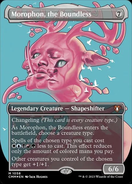 Morophon, the Boundless, Magic card CMM 1058 — Commander Masters set