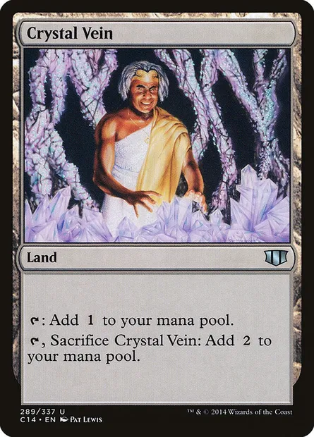 Crystal Vein, Magic card C14 289 — Commander 2014 set