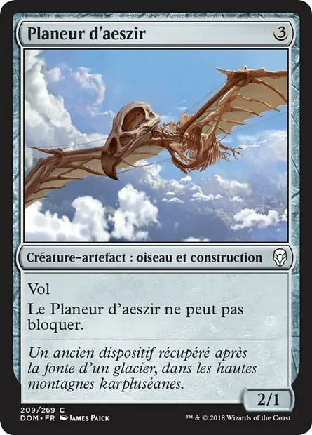 Planeur d'aeszir, carte Magic DOM 209 — extension Dominaria