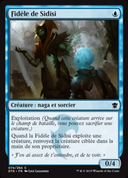 Fidèle de Sidisi, carte Magic DTK 74 — extension Les Dragons de Tarkir