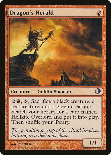 Dragon's Herald, Magic card ALA 98 — Shards of Alara set
