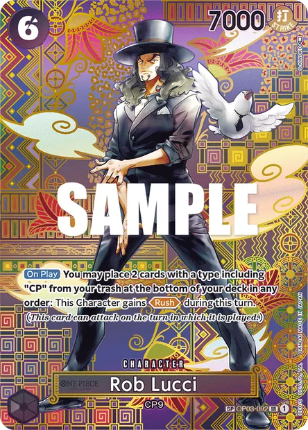 Rob Lucci, carte One Piece OP03-092 — extension PILLARS OF STRENGTH