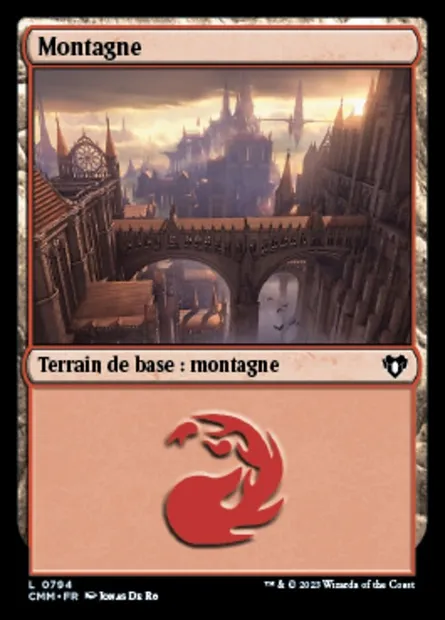 Montagne, carte Magic CMM 794 — extension Commander Masters