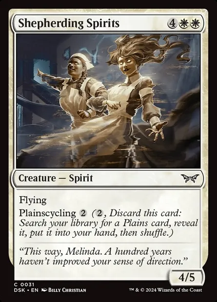 Shepherding Spirits, Magic card DSK 31 — Duskmourn: House of Horror set