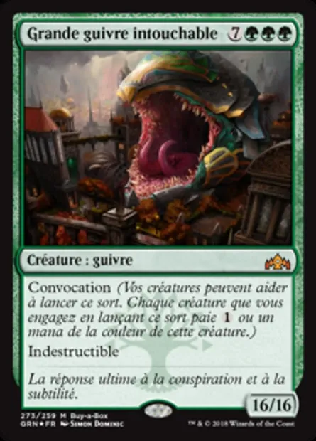 Grande guivre intouchable, carte Magic GRN 273 — extension Les Guildes de Ravnica