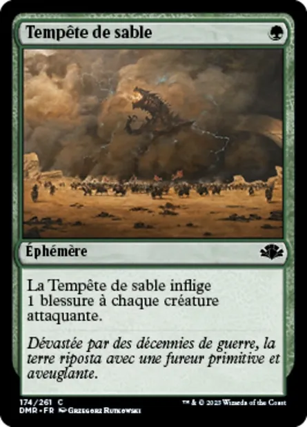 Tempête de sable, carte Magic DMR 174 — extension Dominaria Remastered