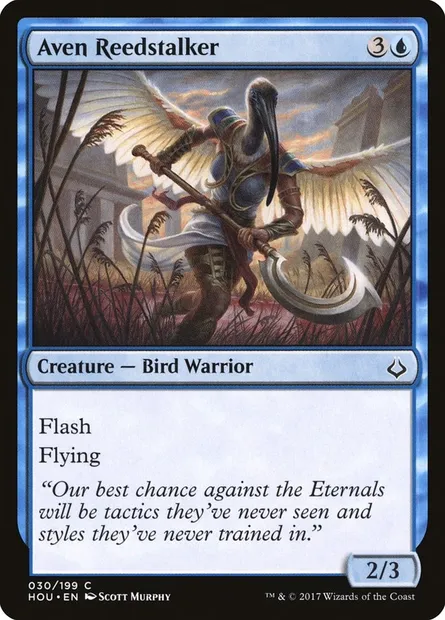 Aven Reedstalker, Magic card HOU 30 — Hour of Devastation set