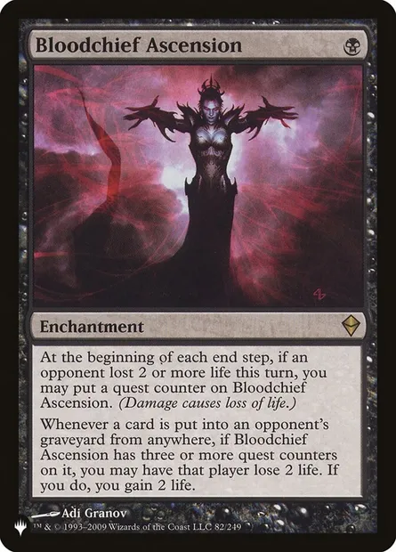 Bloodchief Ascension, Magic card PLST ZEN-82 — The List set