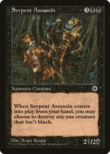 Serpent Assassin, Magic card POR 108 — Portal set