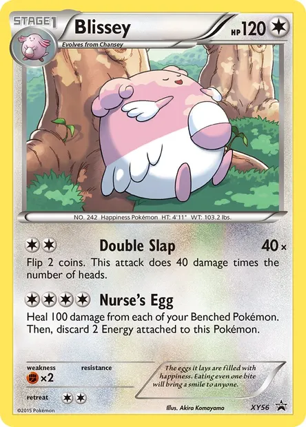 Blissey, Pokémon card XY 56 — XY Black Star Promos set