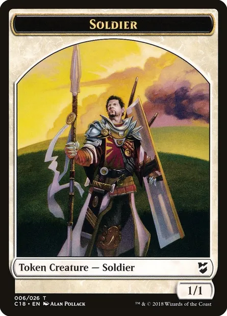 Soldier, carte Magic TC18 6 — extension Commander 2018 Tokens