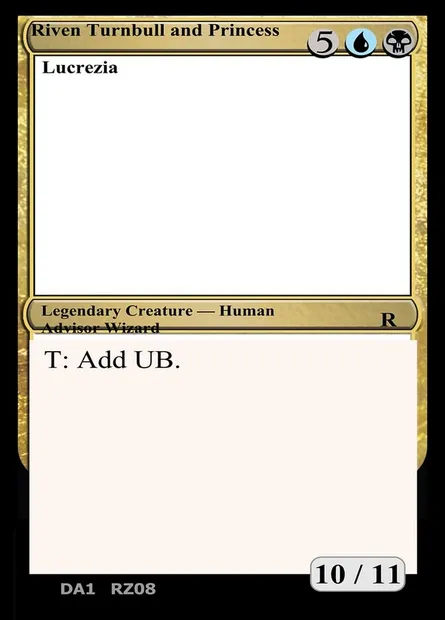 Riven Turnbull and Princess Lucrezia, Magic card UNK RZ08c — Unknown Event set