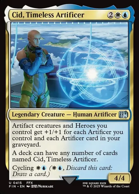 Cid, Timeless Artificer, Magic card FIN 415 — Final Fantasy set