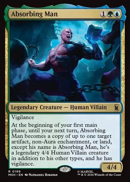 Absorbing Man, Magic card MSH 199 — Marvel Super Heroes set