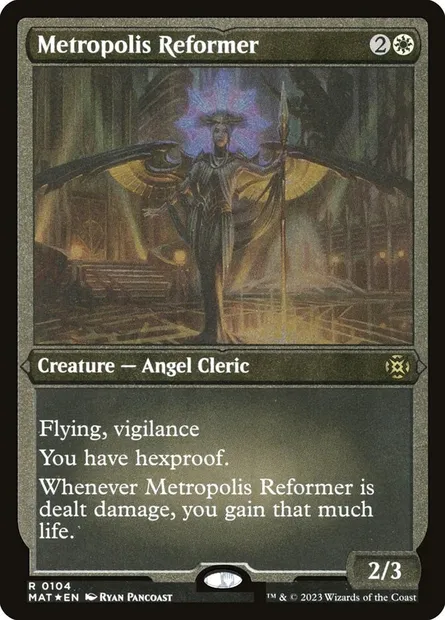 Metropolis Reformer, Magic card MAT 104 — March of the Machine: The Aftermath set
