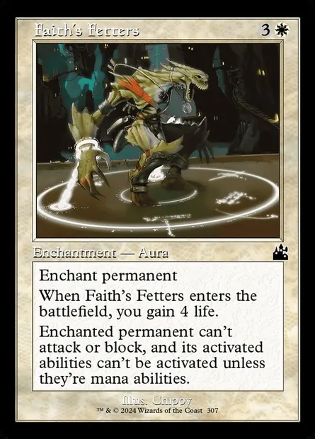 Faith's Fetters, Magic card RVR 307 — Ravnica Remastered set