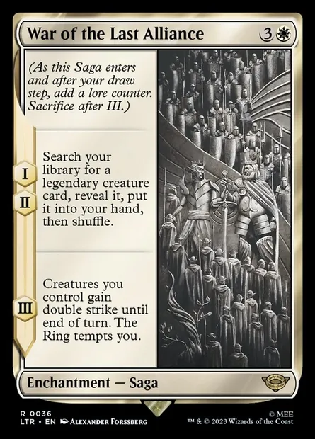 War of the Last Alliance, Magic card LTR 36 — The Lord of the Rings: Tales of Middle-earth set