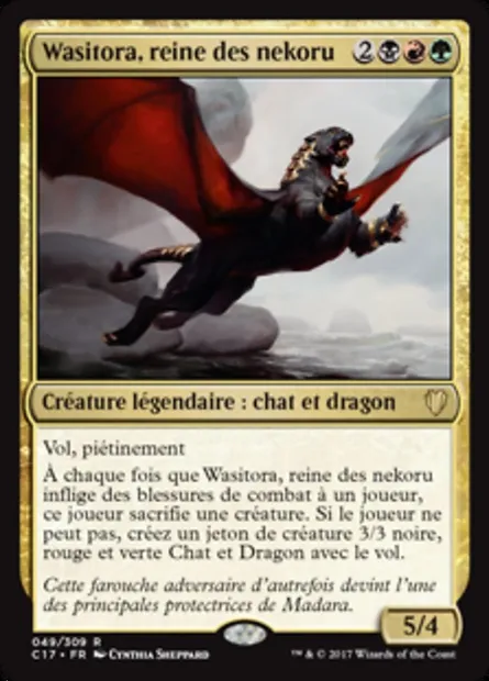 Wasitora, reine des nekoru, carte Magic C17 49 — extension Commander 2017