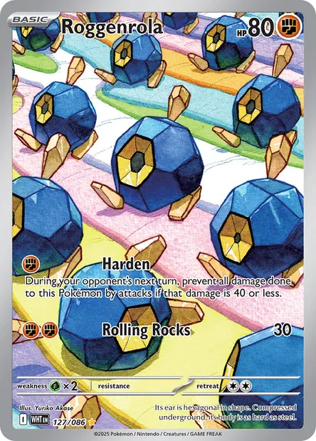 Roggenrola, Pokémon card WHT 127 — White Flare set