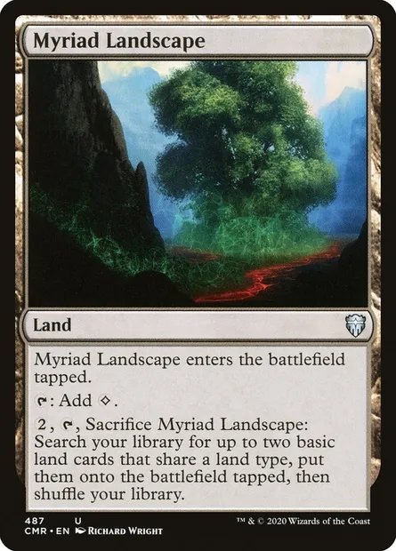 Myriad Landscape, Magic card CMR 487 — Commander Legends set