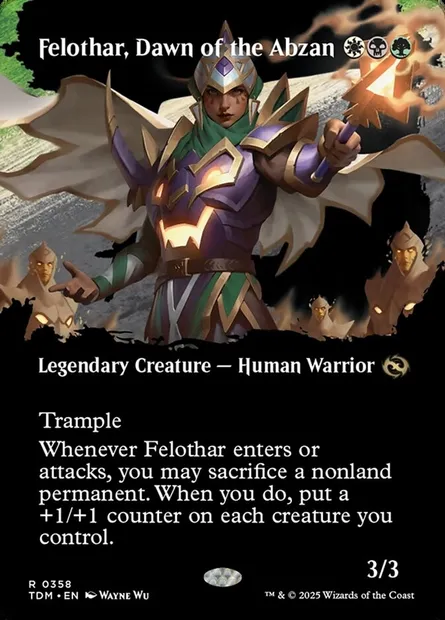 Felothar, Dawn of the Abzan, Magic card TDM 358 — Tarkir: Dragonstorm set