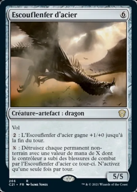 Escouflenfer d'acier, carte Magic C21 266 — extension Commander 2021