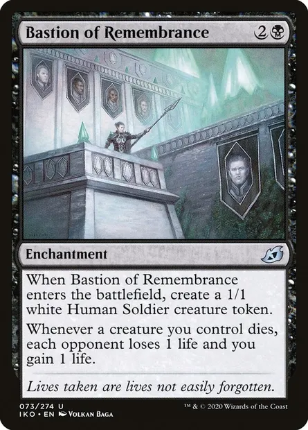 Bastion of Remembrance, Magic card IKO 73 — Ikoria: Lair of Behemoths set