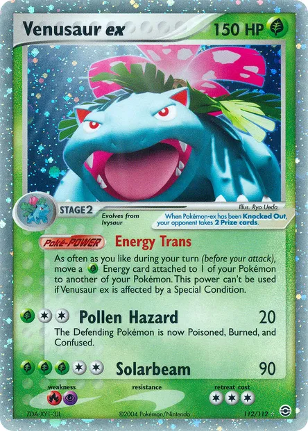 Venusaur ex, Pokémon card RG 112 — FireRed & LeafGreen set
