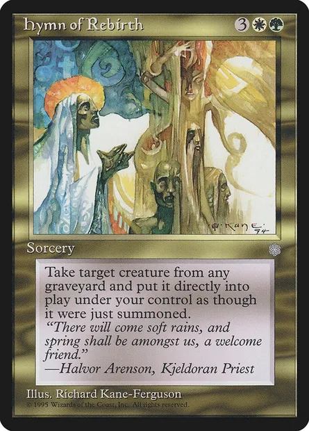Hymne au renouveau, carte Magic ICE 295 — extension Ere Glaciaire