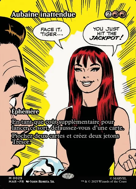 Aubaine inattendue, carte Magic MAR 29 — extension Marvel Universe