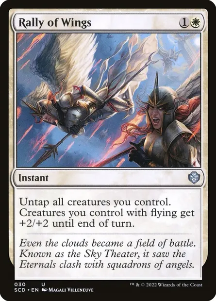 Ralliement d'ailes, carte Magic SCD 30 — extension Starter Commander Decks