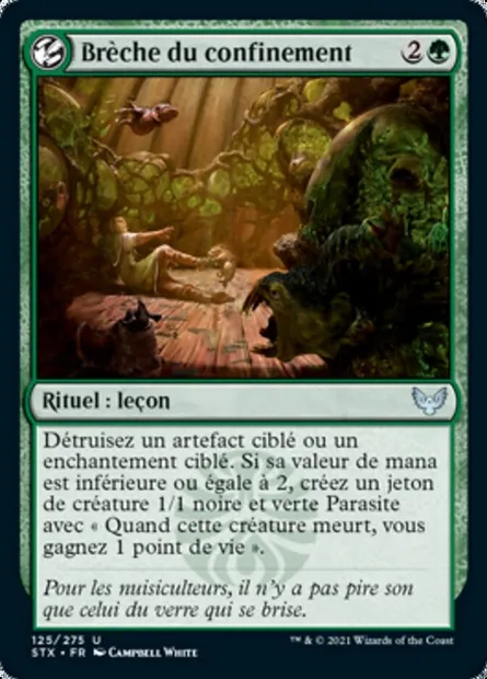 Brèche du confinement, carte Magic STX 125 — extension Strixhaven: l'Académie des Mages