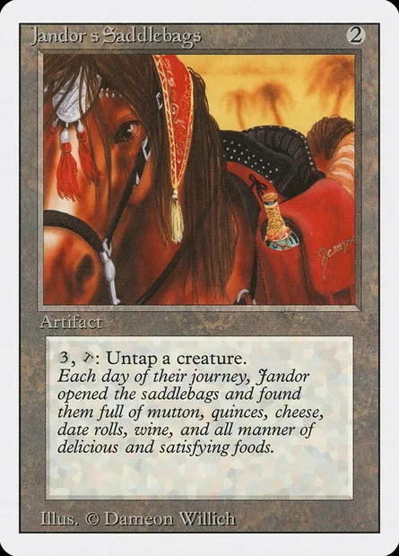 Jandor's Saddlebags, Magic card 3ED 257 — Revised Edition set