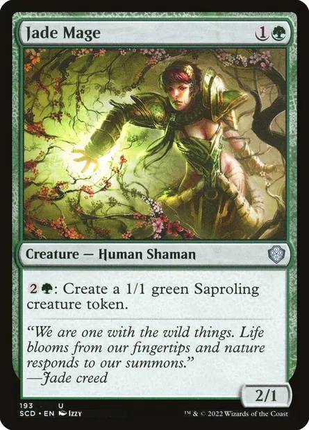 Jade Mage, Magic card SCD 193 — Starter Commander Decks set