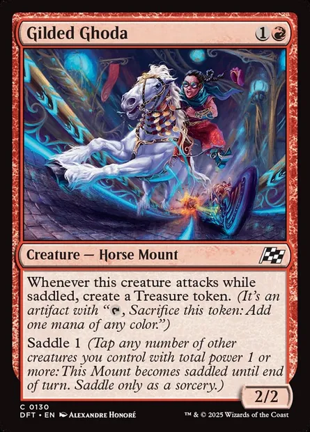 Gilded Ghoda, Magic card DFT 130 — Aetherdrift set