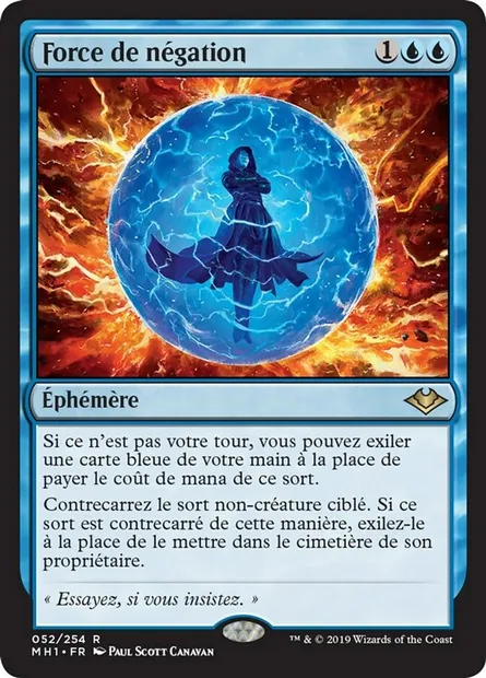 Force de négation, carte Magic MH1 52 — extension Horizons du Modern