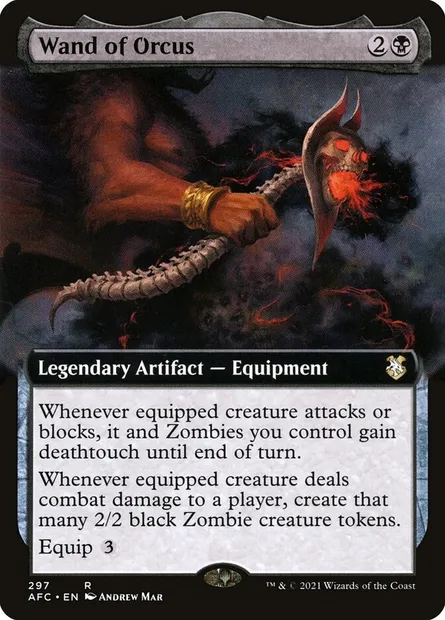 Wand of Orcus, Magic card AFC 297 — Forgotten Realms Commander set