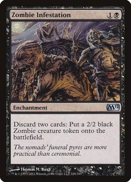 Zombie Infestation, Magic card M12 120 — Magic 2012 set