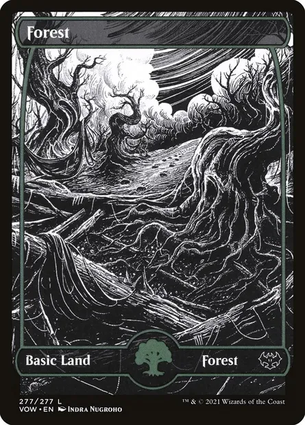 Forest, Magic card VOW 277 — Innistrad: Crimson Vow set