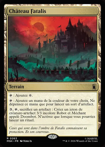 Château Fatalis, carte Magic MSH 263 — extension Marvel Super Heroes