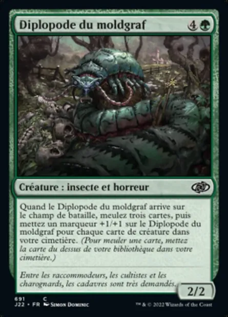 Diplopode du moldgraf, carte Magic J22 691 — extension Jumpstart 2022