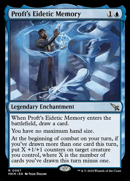 Proft's Eidetic Memory, Magic card MKM 67 — Murders at Karlov Manor set