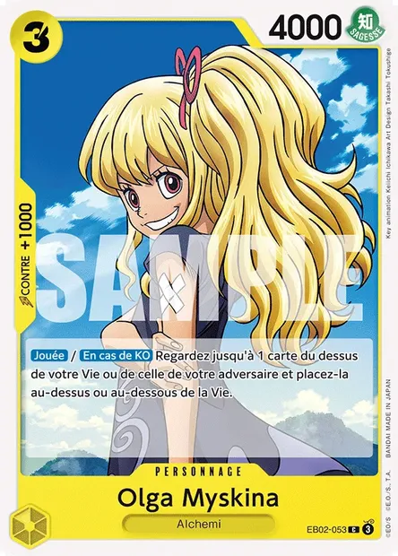 Olga Myskina, carte One Piece EB02-053 — extension Anime 25th Collection