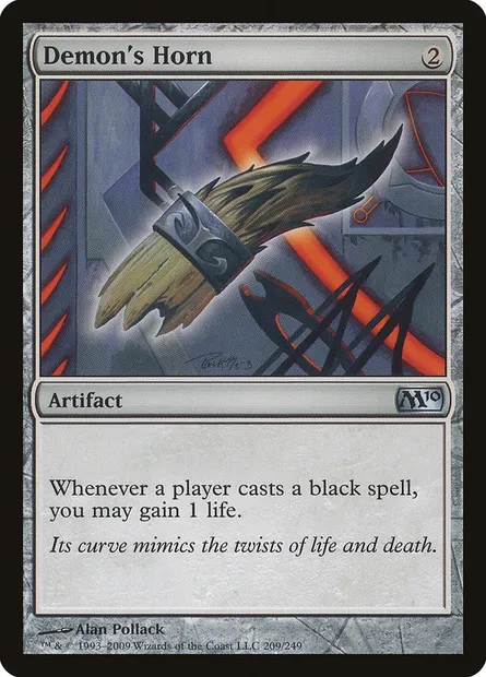 Demon's Horn, Magic card M10 209 — Magic 2010 set