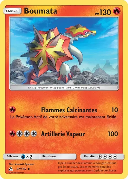 Boumata, carte Pokémon UPR 27 — extension Ultra-Prisme